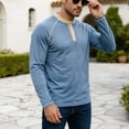 thumbnail image 7 of Akiihool Mens Long Sleeve Tshirt Men's T- Shirts Long Sleeve Knit Sweater Shirt Casual Crewneck Ribbed Pullover Tees Light Blue,XL, 7 of 7