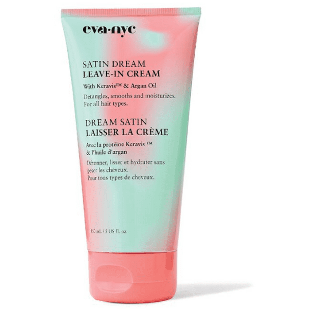 Eva NYC Satin Dream LeaveIn Cream with Keravis and Argan Oil, 5 Oz