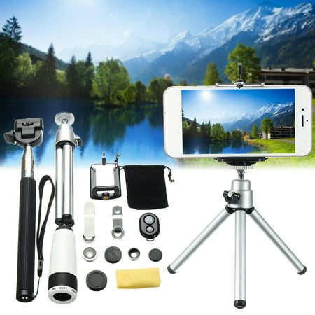 Telephoto Lens Camera Lens Kit-10 in 1 12x Magnification Phone Lens Fisheye+Wide...
