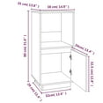 thumbnail image 4 of vidaXL Buffet 38x35x80 cm Pin Massif, 4 of 5