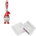 thumbnail image 2 of Charm Navidad rojo plata XmasGnome01 3Pzas Plata S925 Chapa Colgante Fijo Nomo/Corazón Plata/Rojo Caja Blanca 4x4cm., 2 of 2
