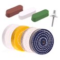 thumbnail image 2 of LOVIVER Buffing Polishing Wheel Kit Practical Reusable for Table Grinder Metal Drill, 2 of 8