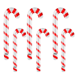 thumbnail image 1 of "6pzs Globo Bastón De Navidad Belug Decoraciónes Navideñas Blanco ", 1 of 3