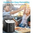 thumbnail image 5 of Nugget Ice Maker, 10,000pcs/33lbs/Day, Portable Nugget Ice Maker Machine with Handle, Ice Makers Countertop Self-Cleaning, with Ice Scoop & Basket,Black, 5 of 6