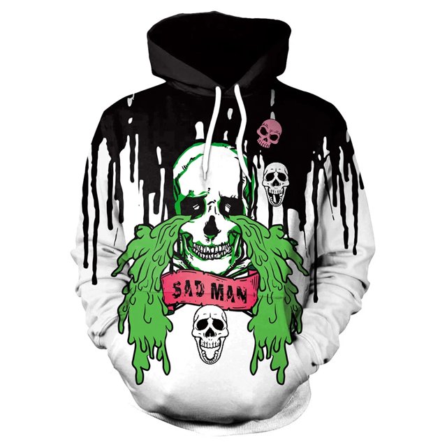 Sudadera con capucha ajustable Y2K para pareja, jersey de gran tamaño, chándal con estampado de calavera de Halloween, ropa Tie Dye, Otoño e Invierno
