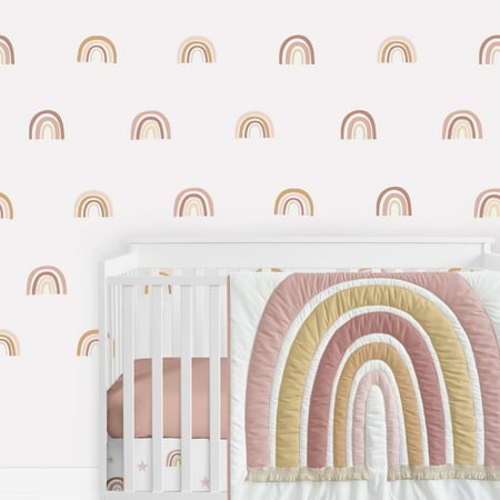 UPC: 0846480091691 | Boho Rainbow Wall Decal (Set of 4) by Sweet Jojo Designs