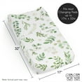 thumbnail image 6 of Sweet Jojo Designs Botanical Green and White Changing Pad Cover Sheet, 6 of 6