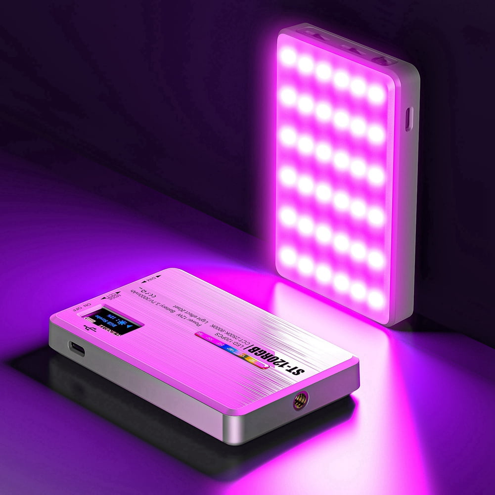 Bi-Color LED Selfie Light with Clip 3000mAh Rechargeable Battery Ideal for Video Conferences, Vlogs, and Laptop Use,1 x Bi-Color LED Selfie Light Kit,White