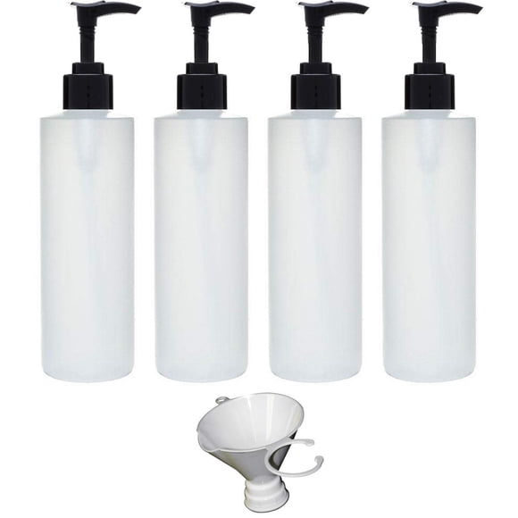 Botellas con bomba recargables Earth's Essentials de 240 ml (paquete de 4)