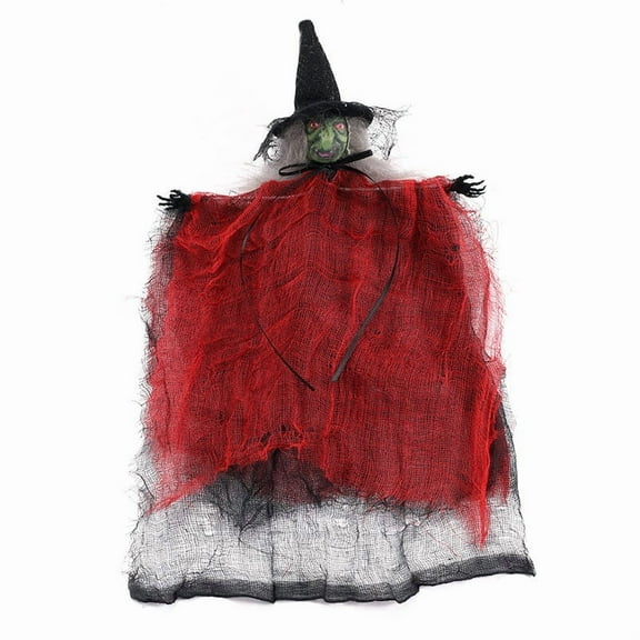 Halloween Horror Witch Pendant Decorations for Party Home Office Store Decor Easy to Hang Fabric Material Festive Hanging Ornaments