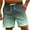Mint Green, variant on ibuvkizy Mens Sport Shorts Clearance!Men's Gradient Printing Hawaiian Special Print Shorts with Pockets Casual Trouser Shorts Pants Beach Shorts Mint Green,L