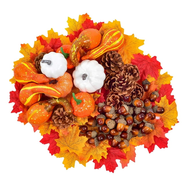 GUOOL Homyl Artificial Pumpkins Lifelike Harvest Autumn Seasonal Halloween Home Craft