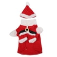 thumbnail image 2 of Sudadera con capucha y gorro para perros: tallas pequeñas y grandes. Traje navideño de Santa Paws, 2 of 8