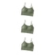 thumbnail image 4 of Top Crop Bralette Qarigey Lencería sexy Cómoda Sin mangas para deportes Verde, 4 of 6