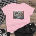 thumbnail image 4 of Women's Cotton T-Shirt with Elephant Design, Original Artwork., 4 of 5