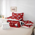 thumbnail image 6 of Erosebridal Football Sport Court 7-Piece Bedding Comforter Set,Soccer Ball Games King Bedding Sets For Kids Boys,Reversible, 6 of 7