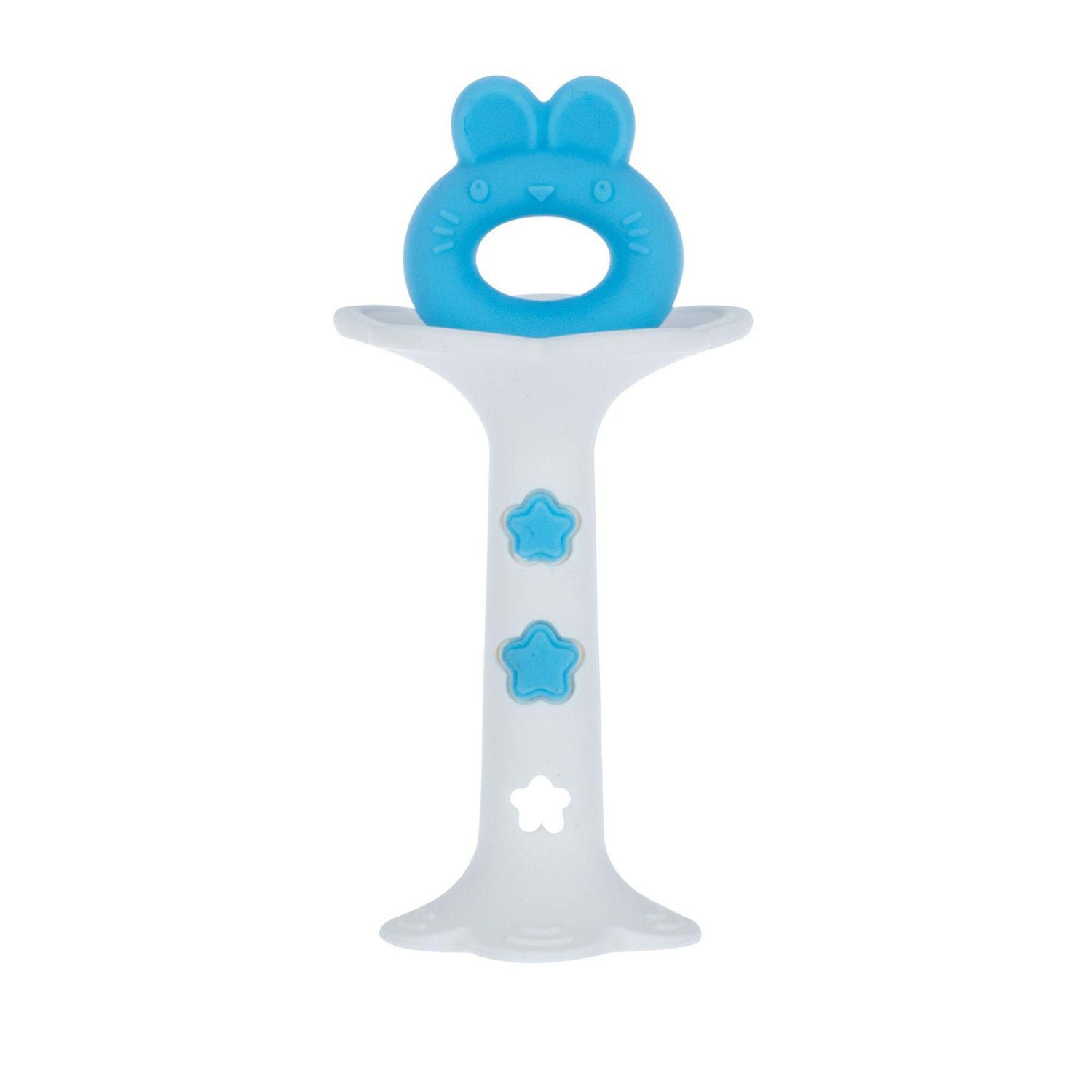 Nûby Silicone Fun Baby Teethers - Wand and Tuba Teether Set, 100% Soft Silicone, for Children 3 Months +