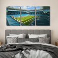 thumbnail image 3 of 3 Panel Denver Canvas Wall Art American Soccer Prints Sports Artwork Wall Decor Stadium Picture Canvas Art for Bedroom Living Room Broncos Stadium Paintings Posters Framed Ready to Hang (42"Wx20"H), 3 of 5