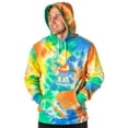 thumbnail image 3 of The Simpsons Men's Bart Squishee Brain Freeze Tie Dye Pullover Hoodie, 3 of 7