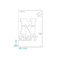 thumbnail image 2 of Navy Midshipmen Tailgater Stencil, 2 of 2