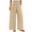 Beige, variant on Diufon Women's Wide Leg Pants Casual High Waist Loose Trousers Solid Color Business Pants with Pockets
