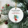 Ceramic Christmas Ornament 2024, MMF7 Daughter & Son in Law Gift from