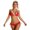 Red, variant on Bikini Set for Women Two Piece Swimsuits Sexy Triangle Top & Thong Set V Neck Low Rise Swimwear Adjustable Spaghetti Straps Bikini Set for Outdoor Pool Beach
