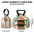 thumbnail image 5 of Boho Bohemian Art Drawstring Lunch Bag Women - Drawstring Lunch Bag Insulated for Work Office - Stain-Resistant Large Lunchbags for Women with Multi-Pockets, 5 of 6