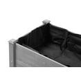 thumbnail image 6 of 48x24x30 inch Raised Garden Bed with Legs, Outdoor Elevated Garden Bed with Generous Planting Space, Elevated Wooden Planter Box for Outdoor, Plants, Flowers, Fruits, Vegetable and Herb Growing, Grey, 6 of 8