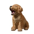 thumbnail image 3 of Hi-Line Gifts Yawning Golden Retriever Outdoor Garden Statue - 6.5", 3 of 5