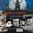 thumbnail image 6 of Halloween Pillow Case 16x16 inch Set of 4 Black and White Ghost Happy Halloween Outdoor Pillow Cases Happy Halloween Sofa Bed Outdoor Car Decoration, 6 of 6