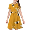 thumbnail image 3 of LOVZFMLL Jupe Plissée à Manches Courtes Imprimée Mignonne pour Filles de 4 à 14 Ans, 3 of 3