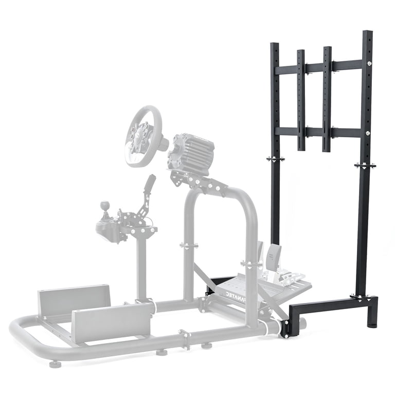 Marada Racing Sim Monitor Stand – Adjustable Height For 24" To 60" Screens, Holds Up To 110 Lbs, Fits Most Sim Rigs
