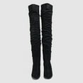 thumbnail image 4 of Over The Knee High Boots For Women Pull On Side Zipper Block Heel Thigh High Boots, 4 of 9
