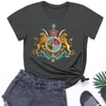 thumbnail image 4 of Levmjia Women's Vintage Print Short Sleeve Graphic Tee Soft Cotton-Like Crew Neck T-Shirt Casual Comfort Stretch Top for Women, 4 of 5