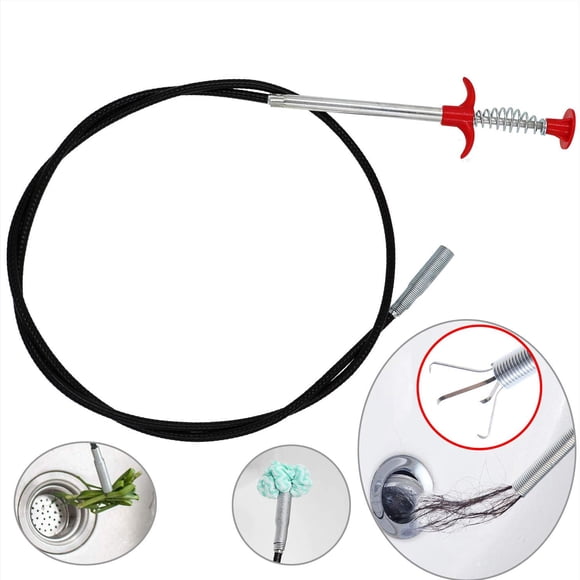 Labymos Flexible Grabber Claw Pick Up Reacher Tool With 4 Claws Bendable Hose Pickup Reaching Assist Tool for Litter Pick, Home Sink, Drains, Toilet (35inch)
