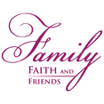 thumbnail image 1 of Family faith and friends Vinyl Decal Sticker Quote - Large - Purple, 1 of 3