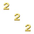thumbnail image 3 of maskred Numéros de Maison pour Extérieur Style Simple Signes Numériques Accessoires de Marquage Numéro Exquis Accessoire Numéro 2 3 Pcs, 3 of 6