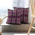 thumbnail image 6 of LALILO Throw Pillow Covers Damask Magenta With Golden And With Cushion Cover 18" x 18", 2 Pack, 6 of 6