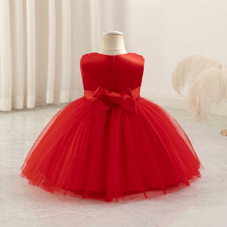 12-18 month bridesmaid dress BABARONI BABARONI Tulle Dusty Sage Junior Bridesmaid Dresses A-line V-neck Sleeveless Bow Sash Floor-length, Dusty Sage / J4
