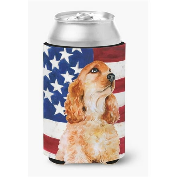 Cocker Spaniel Patriotic Can or Bottle Hugger