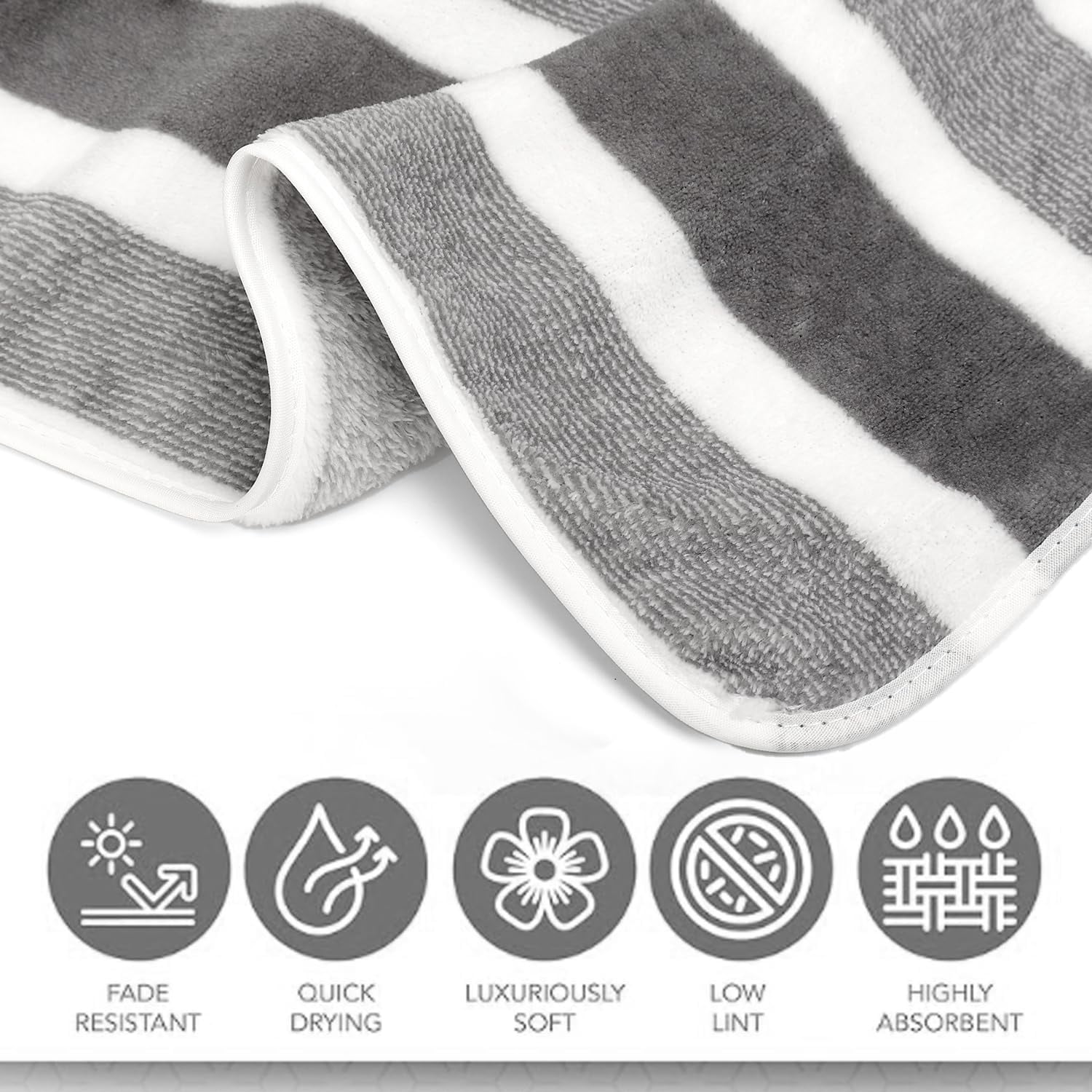 Fylivore Beach Bath Towels 4 Pack,35"x70" Ultra-Soft and Absorbent Lightweight, Quick-Drying Gym Towel Fast-Drying Adult Beach Towel with Hanging Loop, Perfect for Camping and Travel