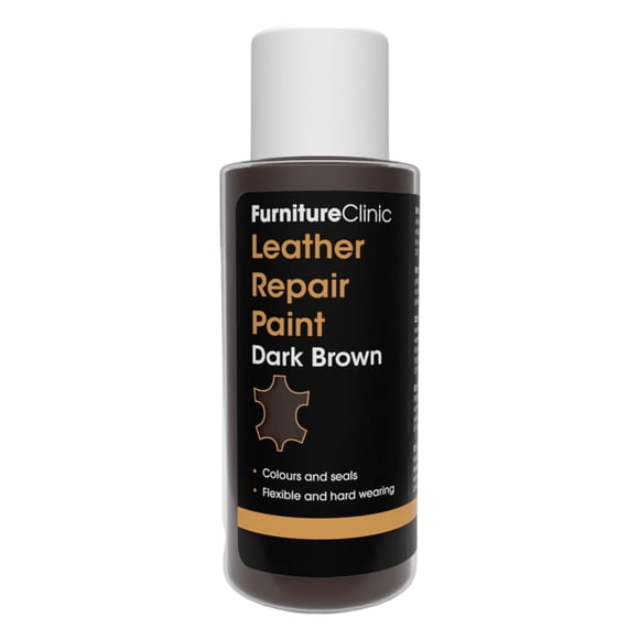 Pintura reparadora de cuero Furniture Clinic, 50 ml, marrón oscuro