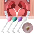 thumbnail image 2 of Cire pour Oreilles Outil de Retrait de Pierre Amygdalienne Style Manuel en Verre Soin de la Bouche, 2 of 5