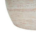 thumbnail image 4 of Christopher Knight Home Elegant 24.75" Outdoor Lightweight Concrete Oval Side Table, Travertine Finish, 4 of 9