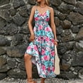 thumbnail image 5 of Fankiway Mode Femmes Été Imprimé Camisole Sans Manches Col en V Dos Nu Robe Décontractée Robes de Plage Grande Taille Robes pour Femmes, 5 of 5