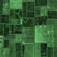 thumbnail image 1 of Ahgly Company Indoor Square Oriental Emerald Green Modern Area Rugs, 5' Square, 1 of 4