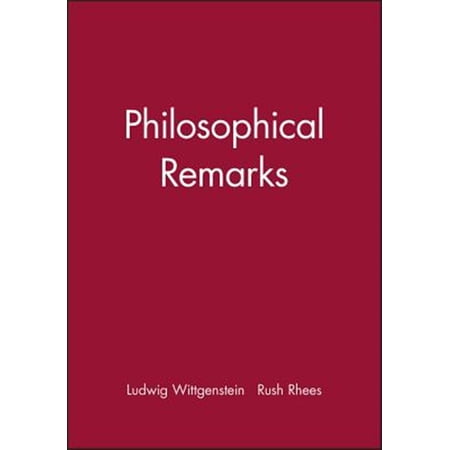Pre-Owned Philosophical Remarks Paperback