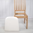 thumbnail image 3 of Serbasic PU Leather Dining Chair Seat Covers Waterproof Bar Stool Slipcovers Stretch Elastic Chair Cushion Cover Protector Wipeable Washable Barstool Seat Pads for Kitchen Home Cafe (14"-18"),1 Pack, 3 of 7