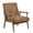 Light Brown, variant on Accent Chairs 25.38'' Wide Classic Mid-Century Modern Arm Chair, Dark Brown,Fabric Accent Chairs